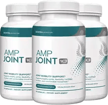 AMP Joint 10 daily joint support supplement, three bottles